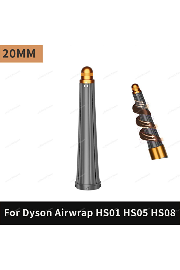 20mmGold For Dyson Airwrap HS01/05/08 Auto-Curling Nozzle 20/30/40mm Barrel Curly Dual Rotation Curl