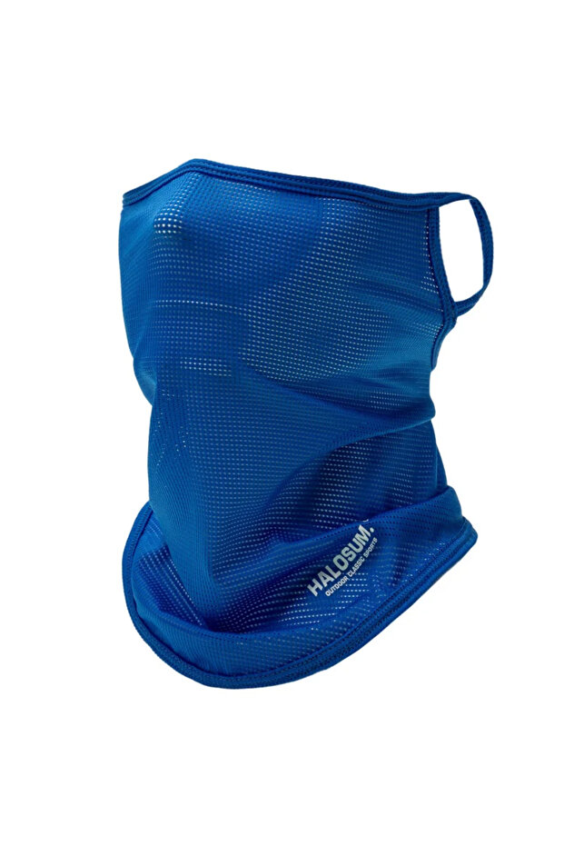 royal blue Ice Silk Full Face Mask Balaclava Summer Sun Protection Breathable UV Resistant Windproof