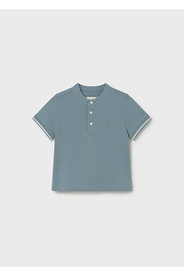 Baby Boy Mao Collar T-Shirt Ocean Green 1106