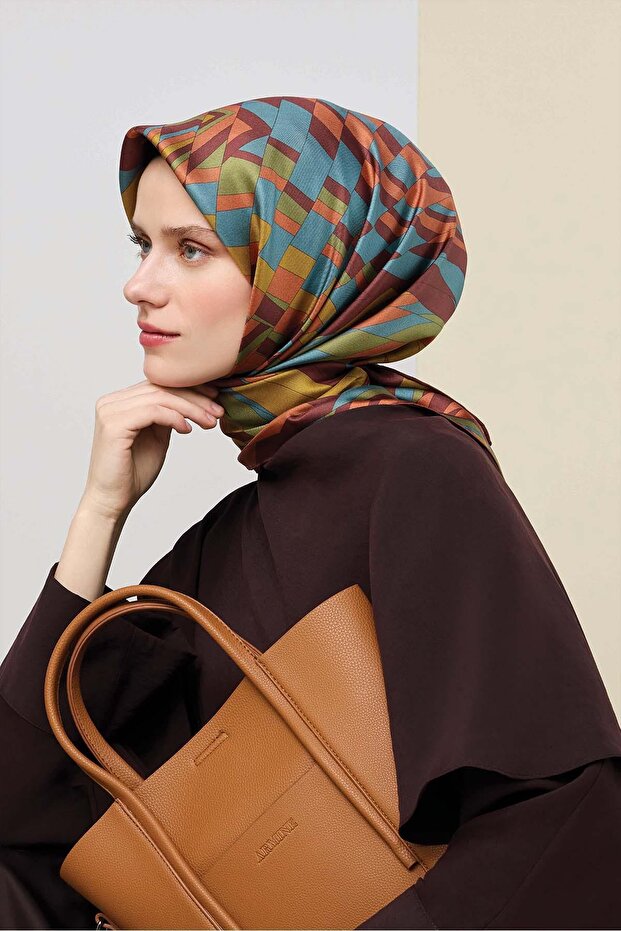 وشاح حريري 2026 ربيع-صيف - 9507D-82 - تيفيل