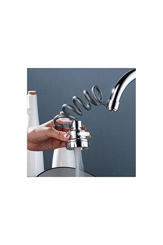 Pull and Drop Extendable Water Saving Faucet Nozzle, 3-Function Design