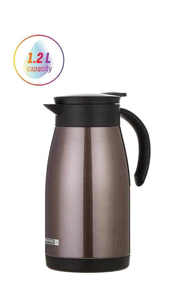 1200ml Stainless Steel Coffee Pot Vaccum Flask Multicolour Assorted SS304 Grade Assorted Colour and Design