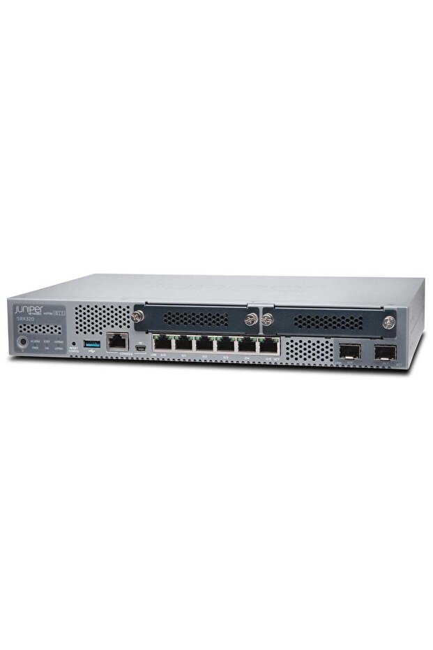 SRX320 Firewall Router with 6 RJ45 Ports and 2 SFP Uplinks, SRX320-SYS-JB