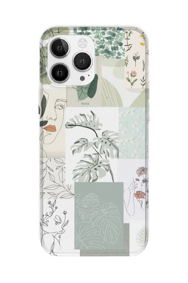 iPhone 12 Pro Max Compatible Printed Transparent Phone Case | Collection: Oneline