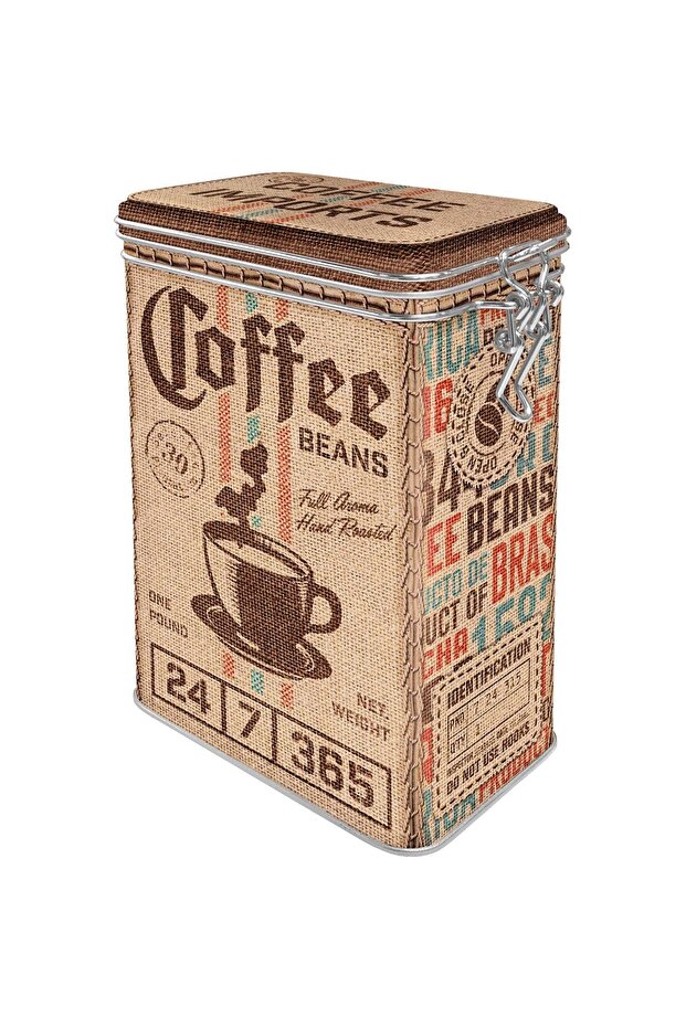 Nostalgic-Art Retro Coffee Box, 1.3 L, Gift Idea for Coffee Lovers, Aroma Lid Sheet Metal Box