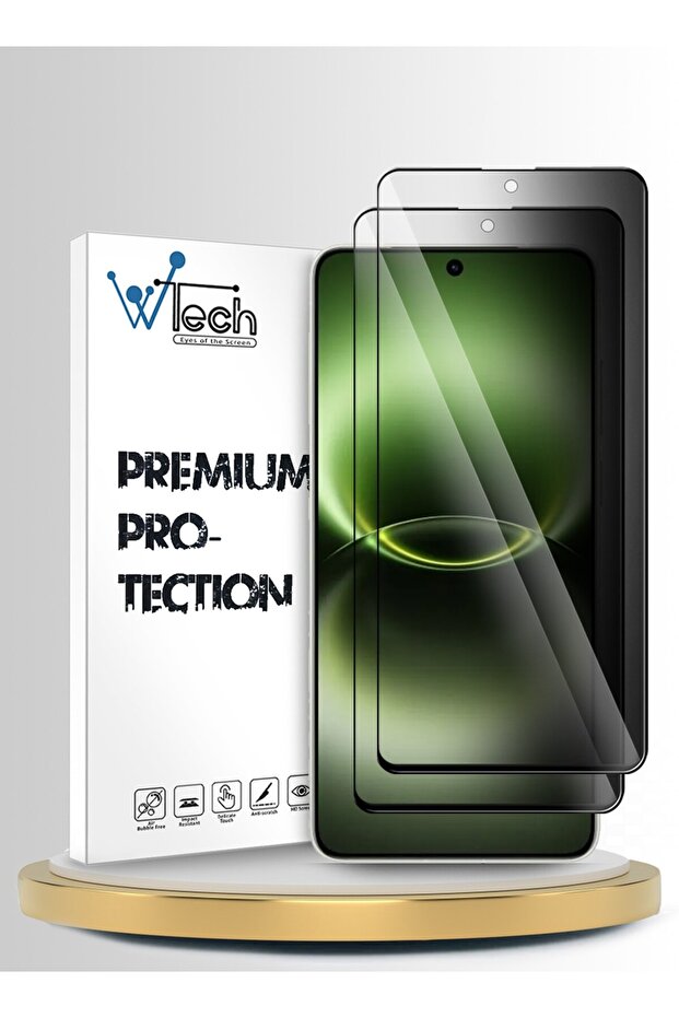 vivo X300 Ultra 5G 2026 Premium E2E Series Privacy Full Cover Tempered Glass 2 Pack Clear/Black