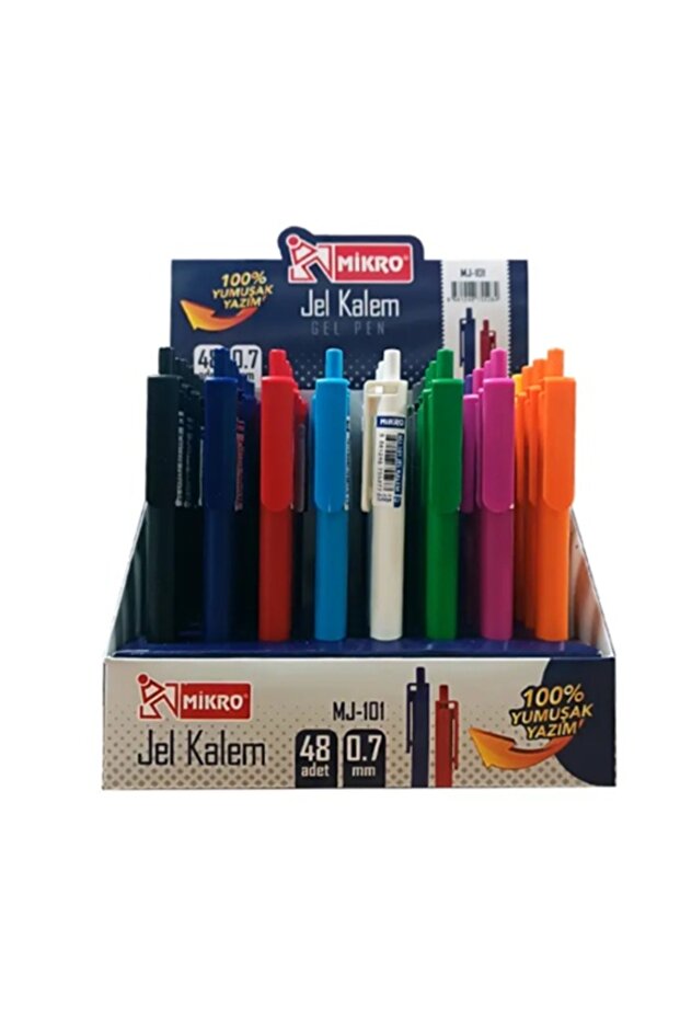 Press Gel Ballpoint Pen 0,7 Blue Mj-101 - 6 Units