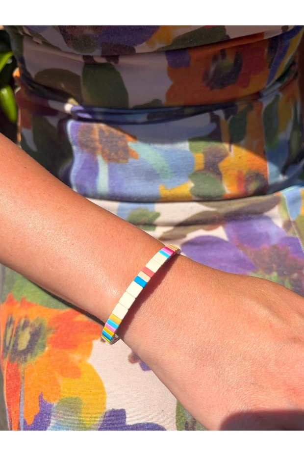Rainbow Porcelain Bracelet