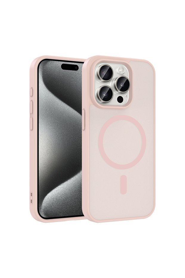 iPhone 15 Pro Case Magsafe Camera Protected Matte Anti-Fingerprint Senk