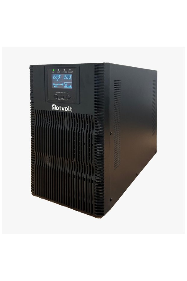 جهاز UPS من نوع DOTVOLT MN PLUS بقدرة 3 كيلو فولت أمبير، 6 بطاريات 12 فولت/7 أمبير ساعة، 1F/1F، يعمل على الإنترنت.