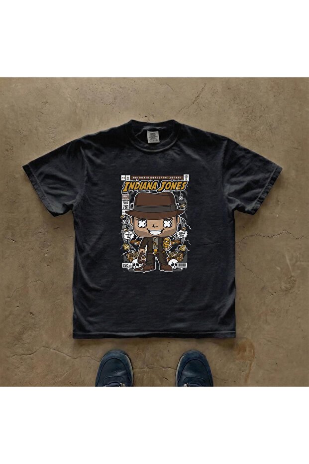 Indiana Jones Printed Unisex Oversize T-Shirt