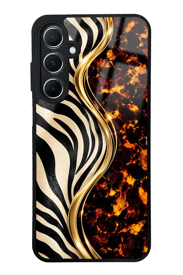 Samsung A55 Noir Safari Design Glossy Phone Case