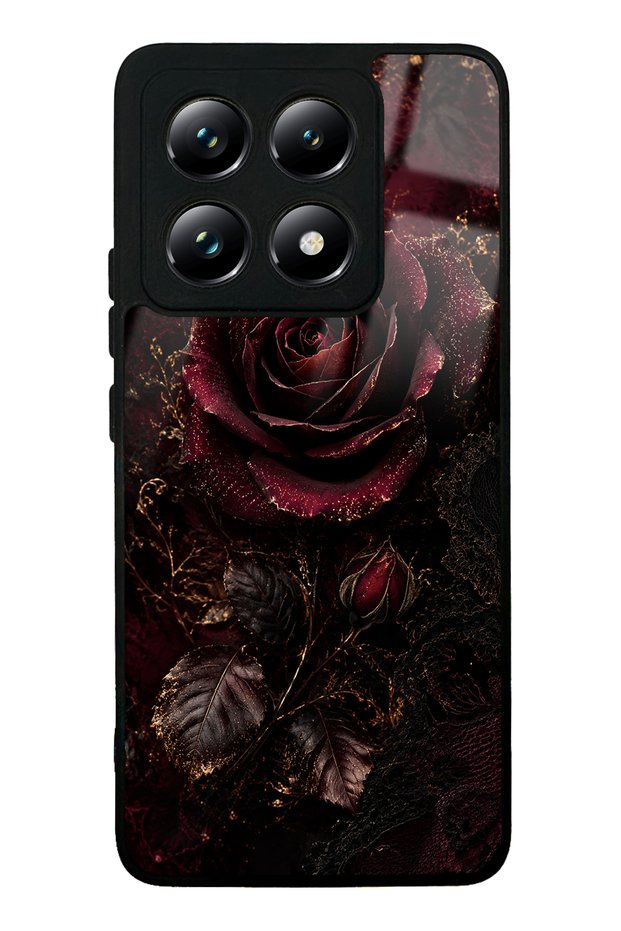 Xiaomi Mi 14t Midnight Velvet Rose Design Glossy Phone Case