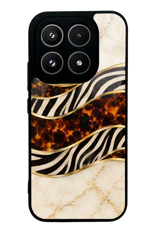 Xiaomi 17 Ivory Safari Design Glossy Phone Case