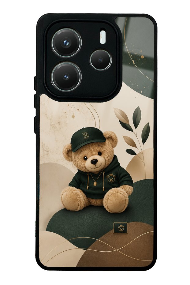 Xiaomi Redmi Note 14 5g Forest Teddy Design Glossy Phone Case