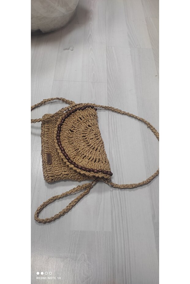 Hand-Knitted Paper String Portfolio Bag