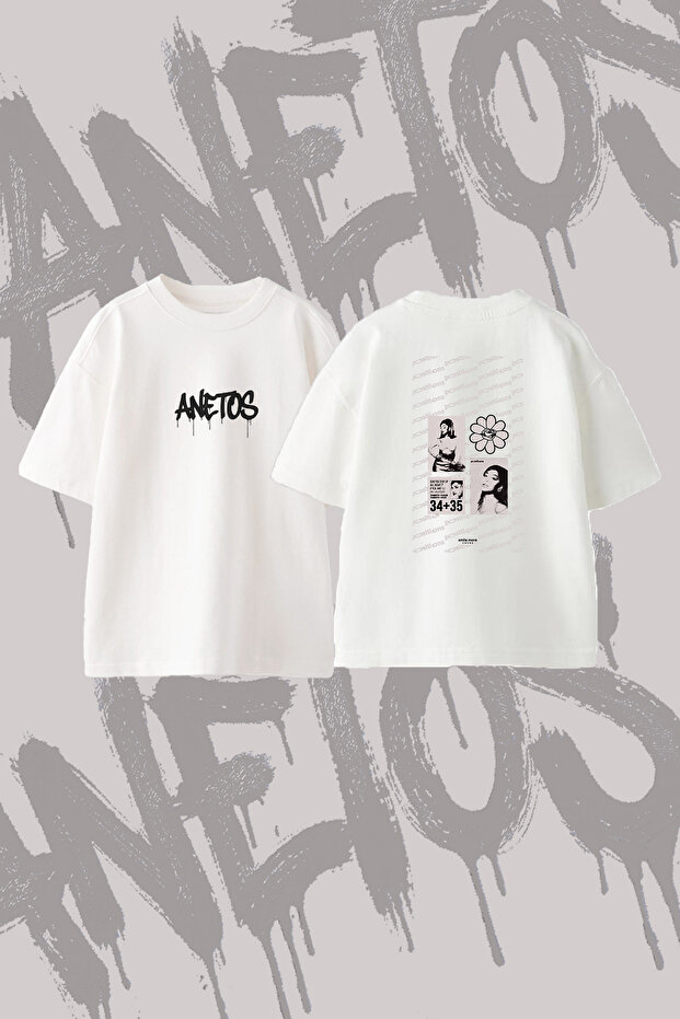 Ariana Grande Positions_6 Design Back Printed Cotton White Oversize T-Shirt