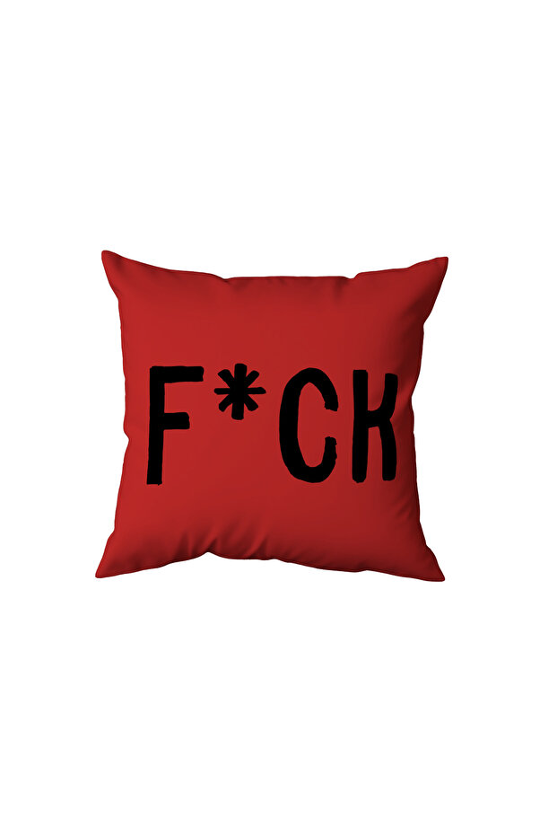 Red Written Pillow, Fun Gift
