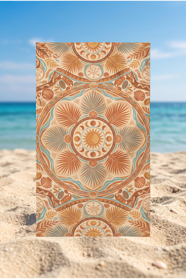75X150 cm Beach Towel Bohemian & Natural Collection Premium Special Design Quick Drying Microfiber Towel