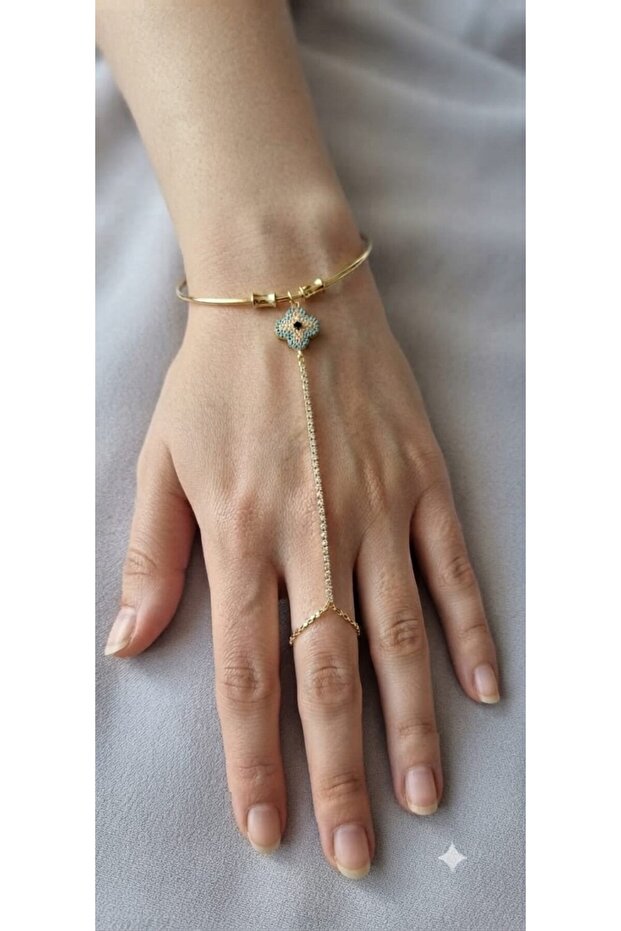 Steel Clover Model Şahmeran Bracelet