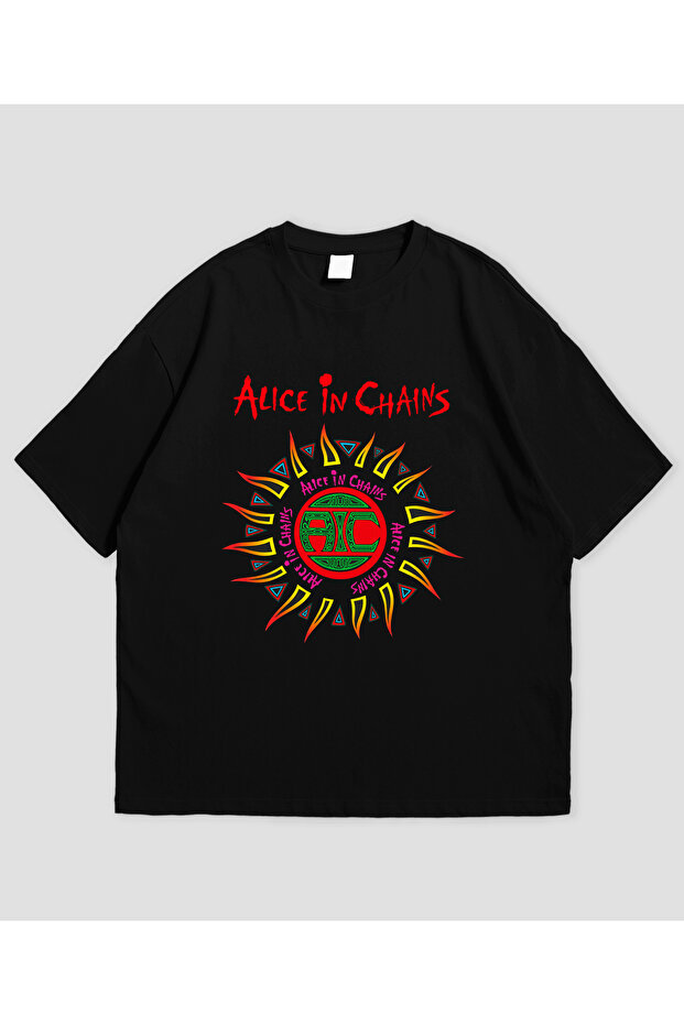 Alice in Chains Printed Unisex Oversize T-Shirt