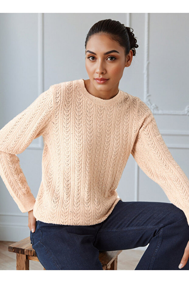 SEQUIN CABLE SWEATERS