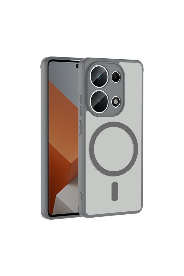 Redmi Note 13 Pro 4g Compatible Case Magsafe Supported Babet Cover - Gray - T42058