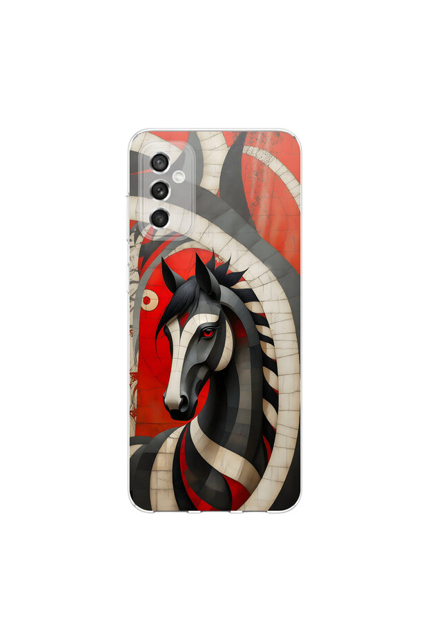 Samsung Galaxy M52 Compatible Table 5 Design Transparent Case