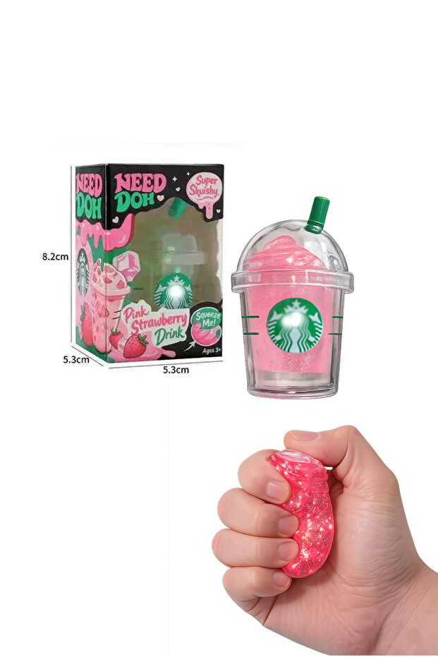 Mini Bubble Tea Cup –Sensory Stress Relief Squeeze Ball- One Per Pack (Wonder Waves)