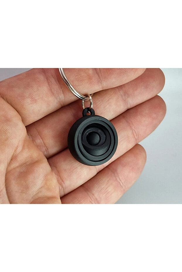 5Pcs Ring Gyroscope Keychain: the Best Stress Relief Toy Keychain - Mixed Colors Sent