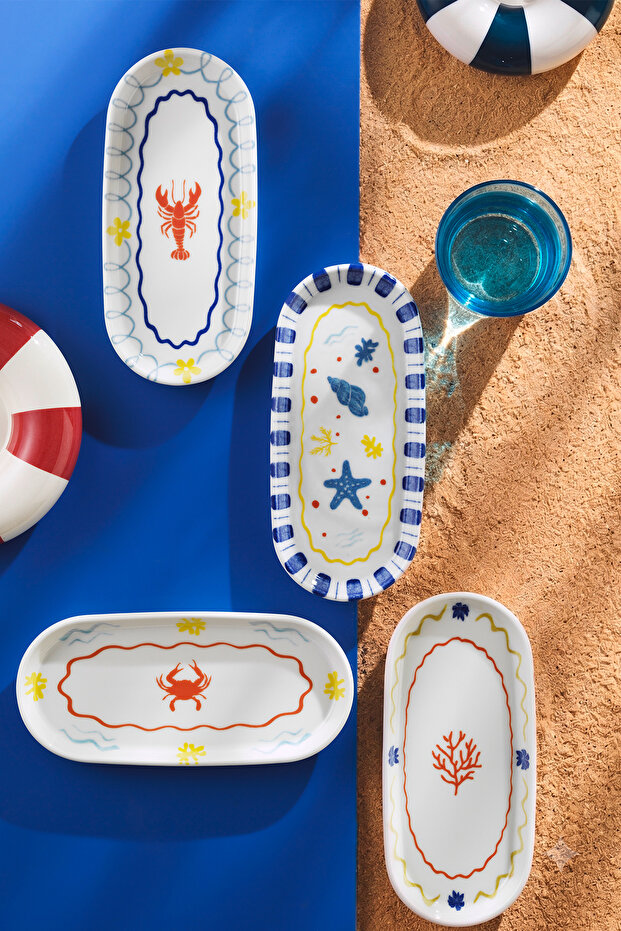 Bone Costa Mare 4 Piece 21 cm Kayak Plate
