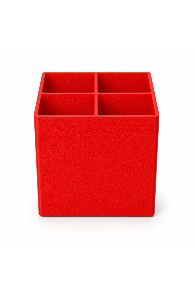 4-Compartment Desktop Block Pen Holder | Desktop Organizer