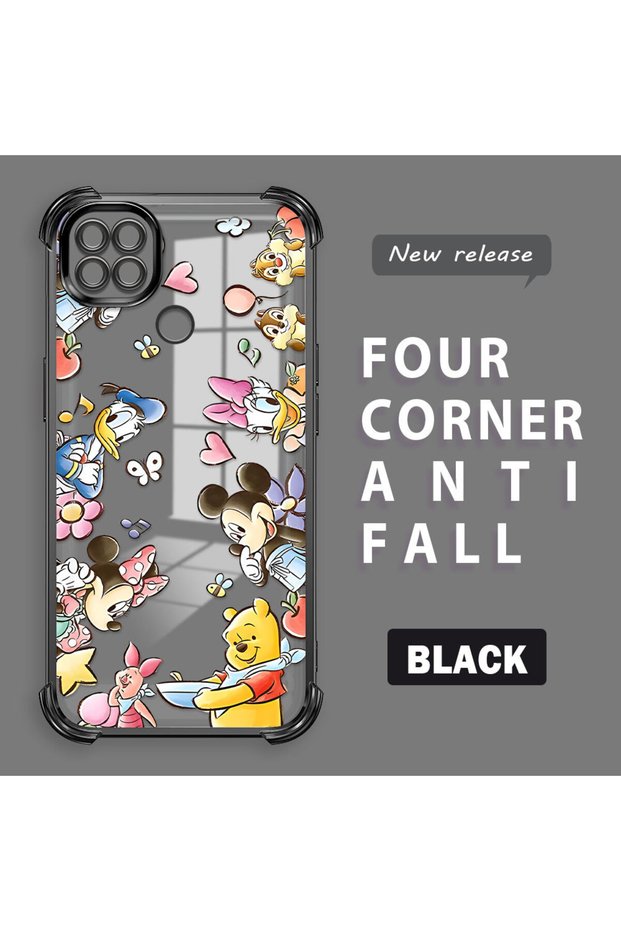 Xiaomi Redmi 10A Compatible Transparent Back Four-Corner Reinforced Impact Protection Silicone Case