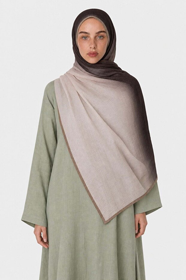 Gradient Muslin Shawl Soil
