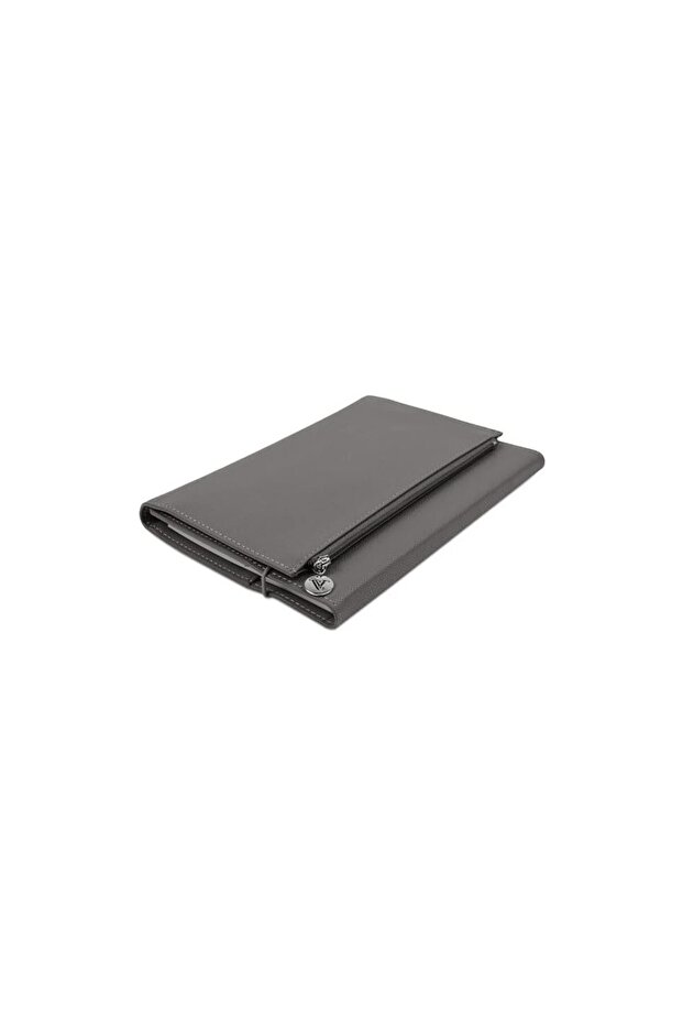 Victorias Journals 7380 Zipco Clutch 14X20 80 Gr. 96 Sheets Striped Gray