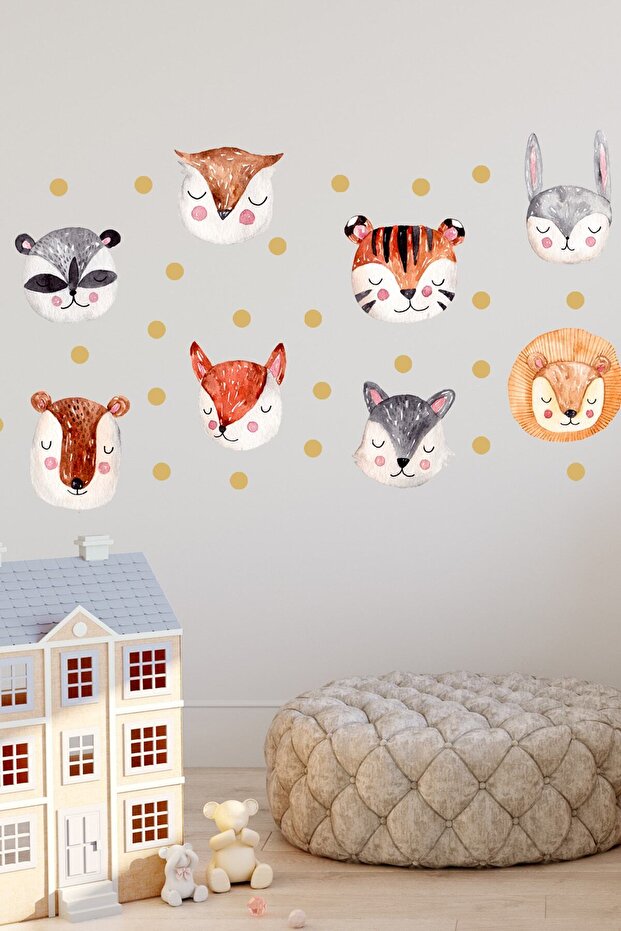 Safari Animals – Set of 8 Wall Stickers
