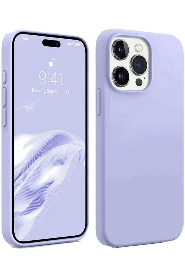 Aconcept iPhone 15 Pro Case First Silicone (144214) - Lilac