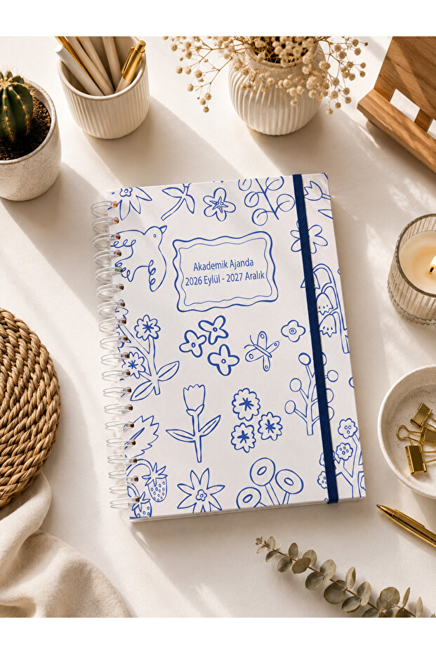2026-2027 Academic Agenda - 17X24Cm Spiral Planner School Notebook