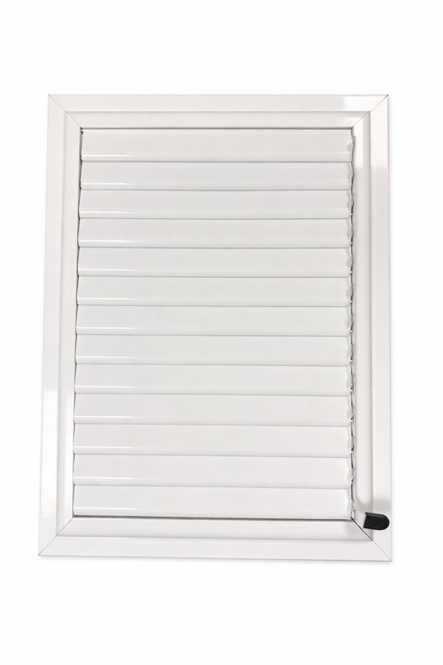White Aluminum Grille Bathroom Wc Shutter Ventilation 59X69