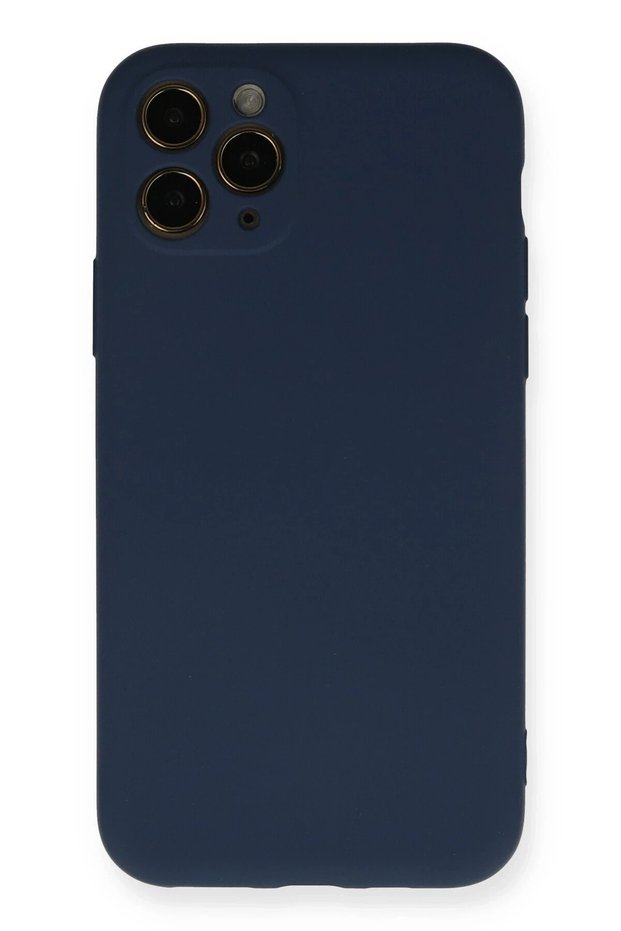 Aconcept iPhone 11 Pro Case Nano Inside Velvet Silicone (13102) - Navy Blue