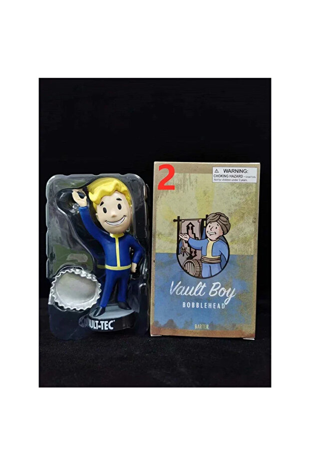 Bandai with box 2 Bobblehead Cute Vault Boy Full Set Figure Toys Anime Action Figure Statue Collecti