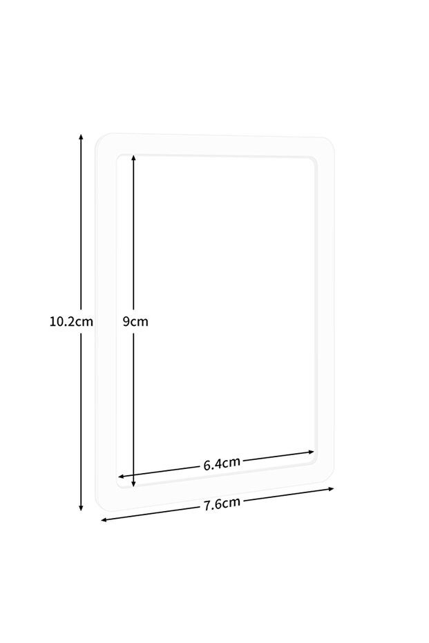 White Superior 5 Piece Card Sleeve, Hard Plastic Construction, Anti-Drop Protective Shell Shield