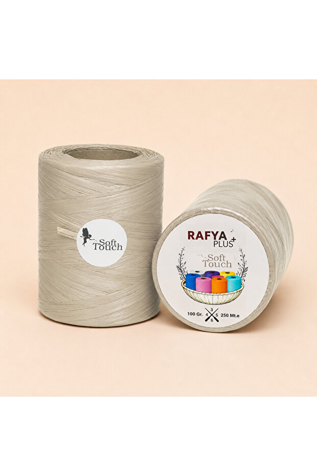 Straw Beige Bag String - Raffia String - 250m Natural Look Soft Raffia Knitting String - Soft, Durable, Sturdy