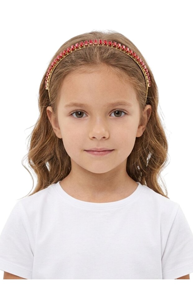 - Slim Rhinestone Headband-Multicolor