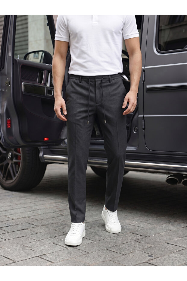 Comfortable Slim Fit Jogger Pants with Elastic Waist