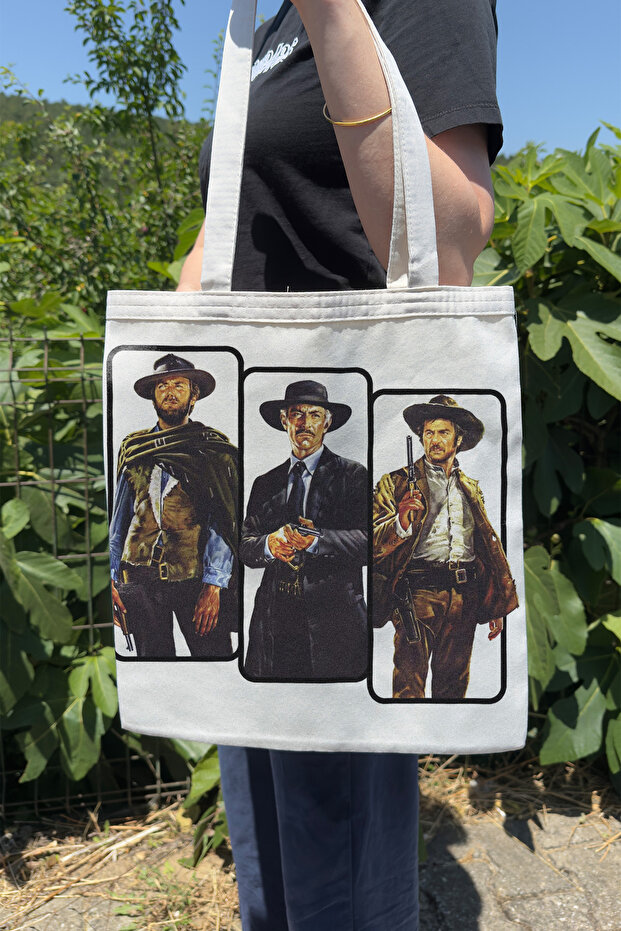 Good Bad Ugly V1 Double Sided Summer Winter Canvas Print Tote Bag