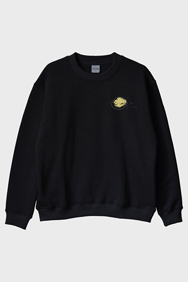 Astroid Black Crew Neck Sweatshirt