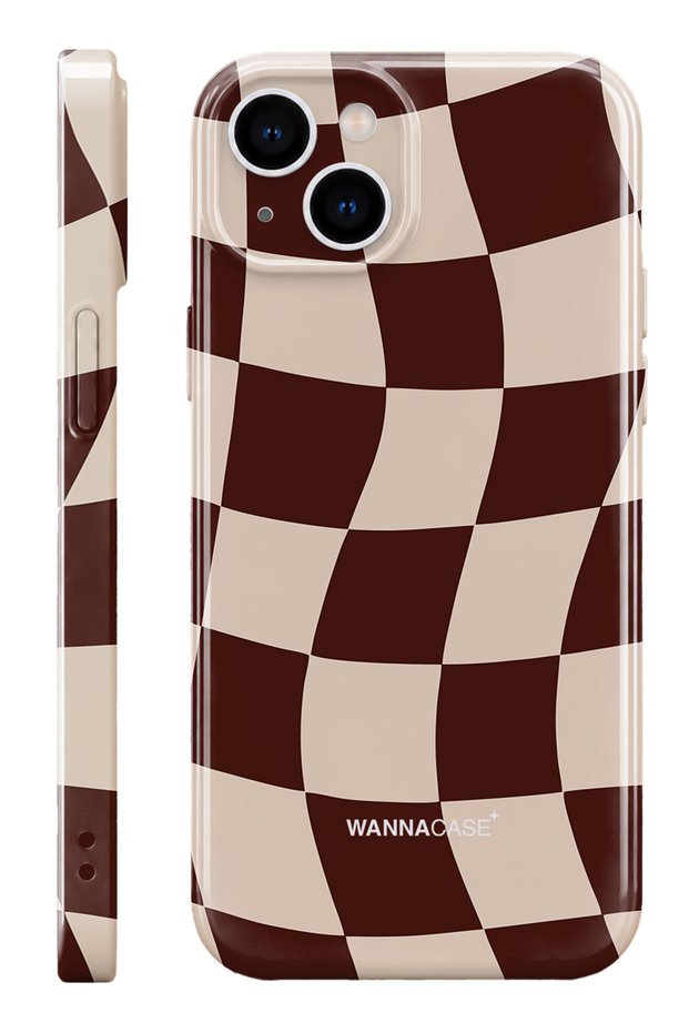 iPhone 15 Plus Sand Mirage Essential Slim Full Coverage Glossy Print Hard Phone Case with Camera Protection