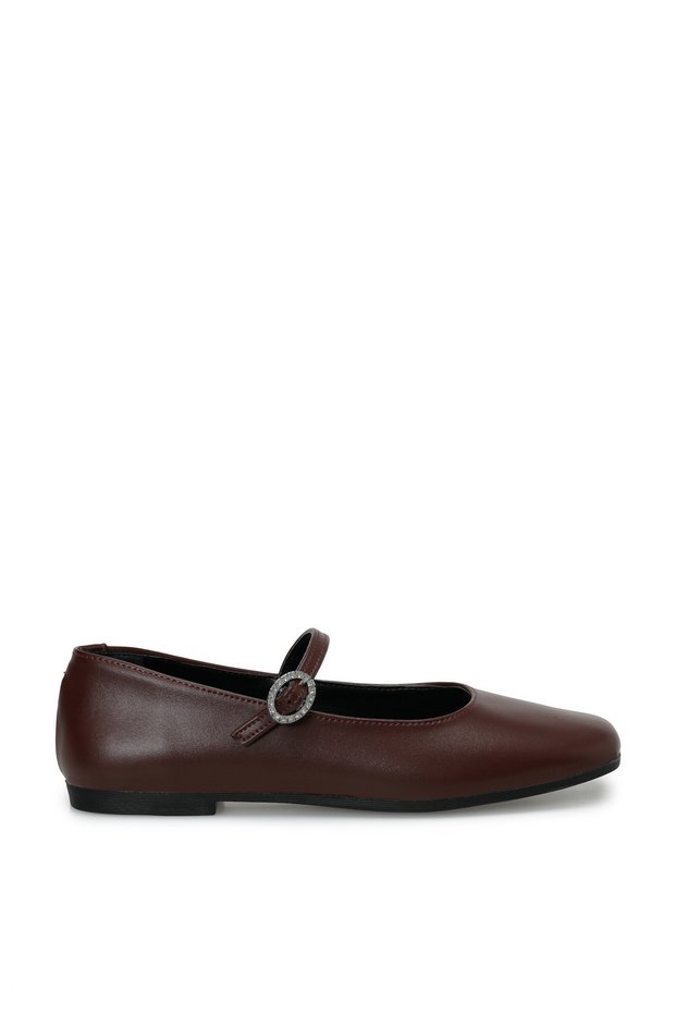 24K-128 Burgundy Women's Ballerinas
