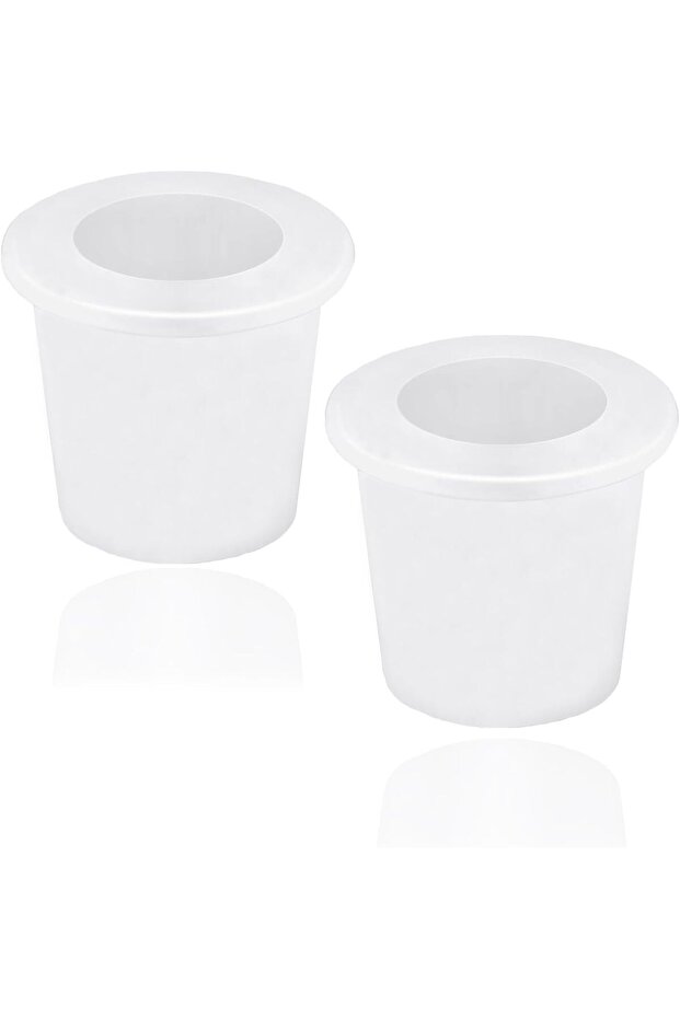 Tabletop parasol cones, 2 silicone ring parasol tables, 2 to 2.5-inch parasol caps for balcony tables, and 1.5-inch parasol poles (white).